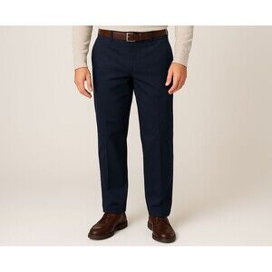 Dockers Classic Fit Pants Men's 30x30 Navy Flat‎ Front Cotton Work chino